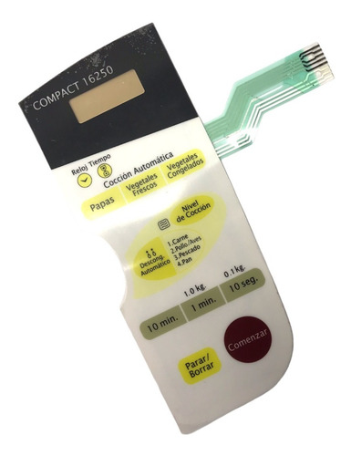 Imagen 1 de 2 de Frente Membrana Teclado Microondas Bgh 16250 Md65 2614