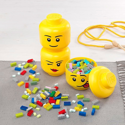 Imagen 9 de 9 de Caja Apilable Para Ordenar Lego® Cabeza Head Small 4031 Orig