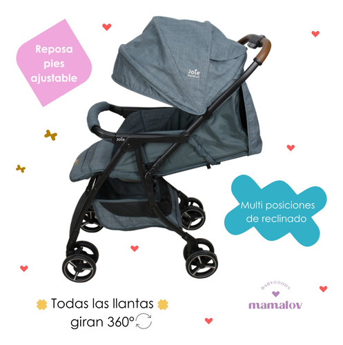 Carriola Ultracompacta Y Ligera Joie Flury Drift Marina