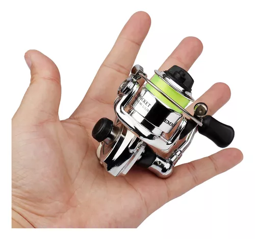 Vara De Pesca Mini Spinning Reel Combo Rod Pocket Dobrável