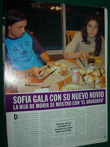 Sofia Gala Nuevo Novio 1 Pg Clipping Revista Caras