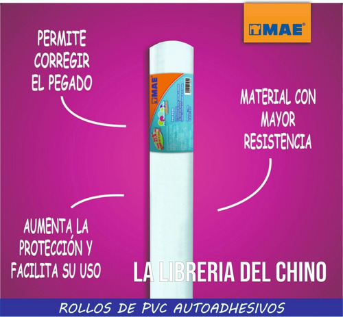 Contact Transparente Pvc Autoadhesivo 10m X 45cm - Rosario