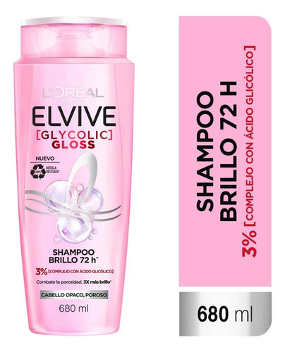 Shampoo Elvive Glycolic Gloss 680ml