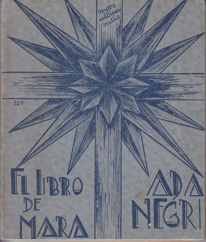 1937 Uruguay Arte Tapa Vanguardia Libro Mara Ada Negri Raro 