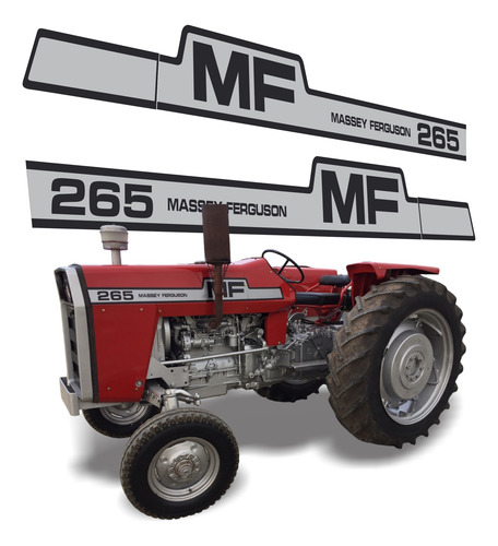 Kit De Calcos Tractor Massey Ferguson 265. Simil Original!