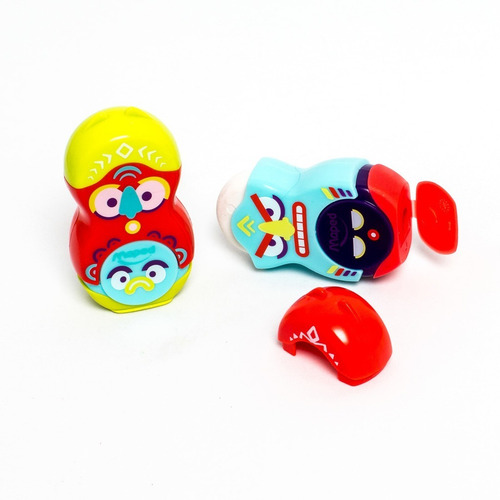 Imagen 3 de 8 de Sacapuntas Goma Loopy Fancy Maped 2 En 1 Pack