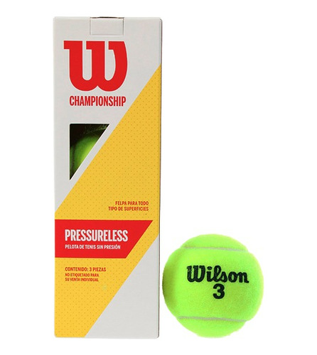 Pelotas De Tenis Wilson  Pressureless 3pz