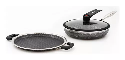 Juego Sartenes Stone Antiadherentes Tefal Zafiro Flavor Pan