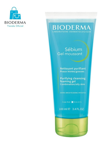 Bioderma Sébium Gel Moussant Limpia Y Purifica, 100ml Tipo de piel Mixta