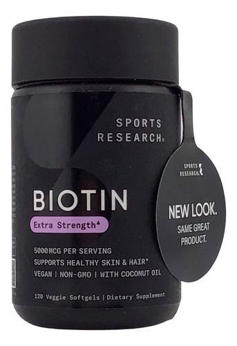 Biotin 5000 Mcg Sports Research - Unidad a $1144