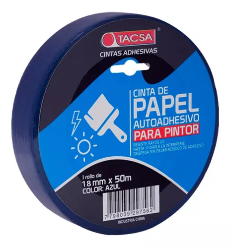 Cinta De Papel Enmascarar Azul 48mm X 40m Pintor- Rapifix Fs