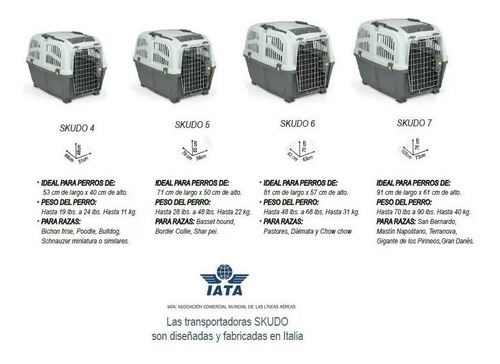 Imagen 4 de 7 de Transportadora Mascotas Skudo 4 (68x51x48 Cm) Cancat