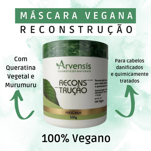 Kit Arvensis Cachos Tec Oil Hidratação Reconstrução 6 Itens