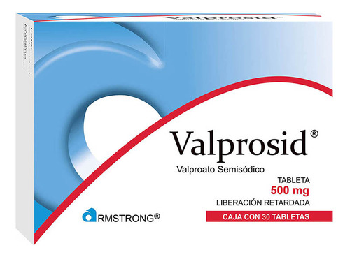 Valprosid 500 Mg 1 Caja 30 Tabletas Valproato Semisodico