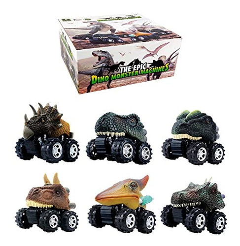 Dinosaurio Juguete Pull Back Cars 6 Pack Dinosaurio Boy Toys