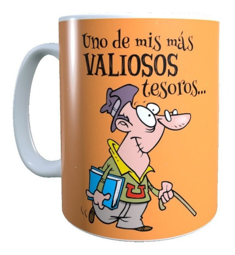 Taza Regalo Dia Del Padre Y Abuelo Con Nombre Personalizado