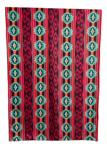 Toalla Vaquera Checotah Gre529 150x90cm Vino/verde Gre529