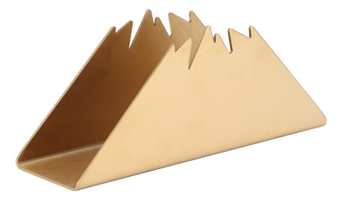 Soporte Triangular Dorado Para Servilletas De Acero Inoxidab