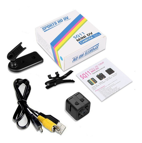 Imagen 1 de 10 de Sq11 Práctica Mini Micro Cámara Dados Video Noche Al Aire Li