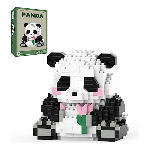 Bloques Mini De Panda Flores, Juguetes De Fiesta Niños