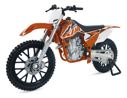 Welly Die Cast Motocicleta Naranja Ktm 450 Sx-f, Escala 1:18