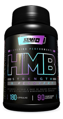 Star Nutrition Hmb 180cápsulas Aumentan Fuerza Masa Muscular