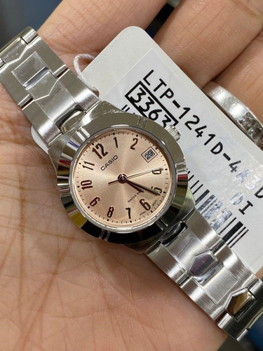 Imagen 3 de 3 de Casio Ltp 1241d Enticer Ladies P/dama /correa Metalica Origi