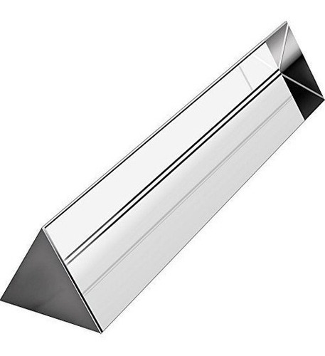 Prisma Triangular De Cristal Optico, 6.0 In, Arcoiris Para F