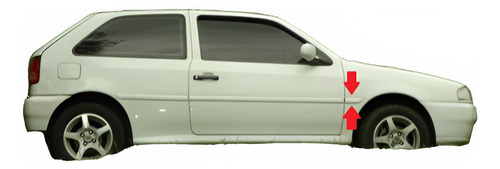 Vw Gol 1998 / 1999 Bagueta De Guardabarros Delantero Derecho
