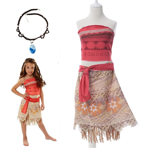 Ropa De Cosplay Para Mujer Y Niña, Vestido De Princesa Moana