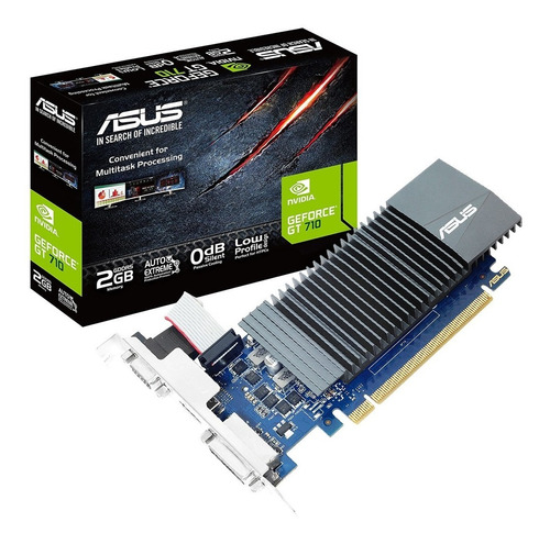 Placa De Video Asus Geforce Gt 710 Sl-2gd5 2gb Gddr5 Cuotas