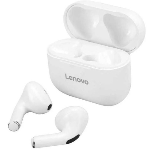Auriculares in-ear inalámbricos Lenovo LivePods LP40 blanco con luz LED