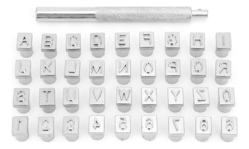 Juego De Perforadoras De Piel, Letra, Número, 6,5 Mm