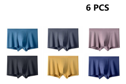 6 Calzoncillos Bóxer Transpirables De Fibra De Bambú Modal D