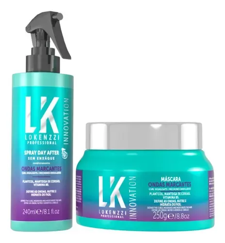 Kit Lokenzzi Ondas Marcantes Spray Day After + Máscara 250g