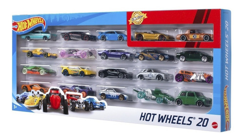 Hot Wheels 20 Carrinhos Sortidos - Mattel