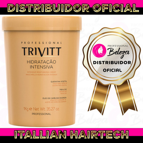 Creme De Cabelo Hidratação Intensiva Trivitt Cabelos Fortes