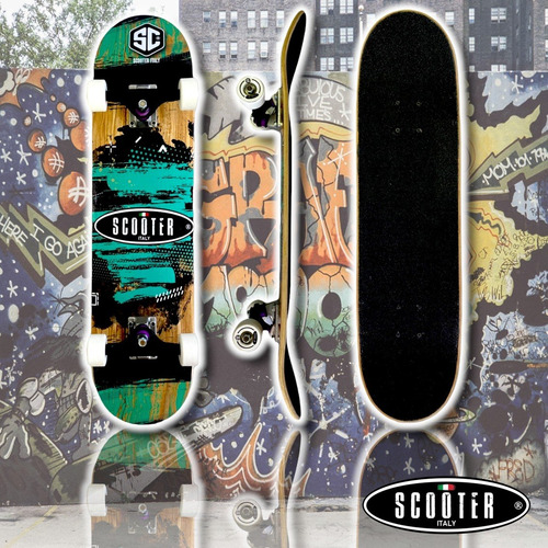 Imagen 4 de 9 de Skate Profesional Scooter Italy Maple Canadiense Aluminio