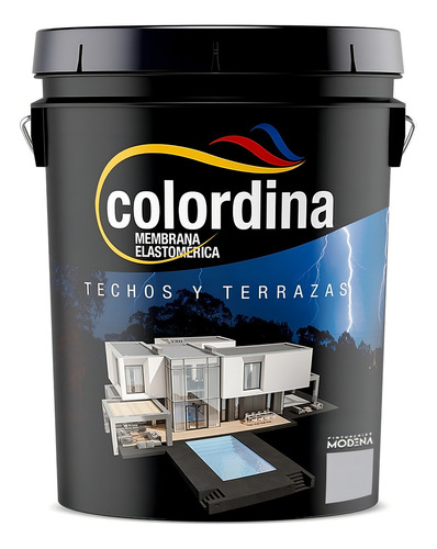 Tetos coloridos de membrana líquida elastomérica: 20 kg, cor cinza