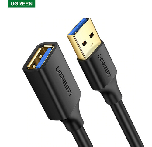 Cabo Usb 3.0 X Usb 3.0 - 3 Metros De Extensão 5 Gbps Ugreen Cor Preto