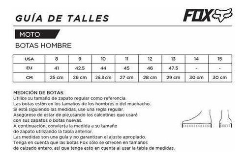 Imagen 4 de 4 de Botas Motocross Fox 180