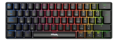 Teclado Gamer Inálambrico Xplode Qwerty Outemu Brown Luz Rgb