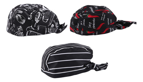 Gorro De Cocina For Hombre Y Mujer, 3 Gorros De Chef