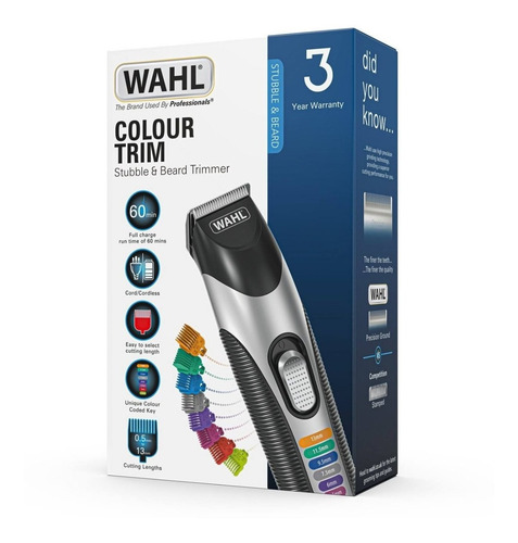 Imagen 6 de 6 de Trimmer Patillera Wahl Color Trim Recargable Corta Barba