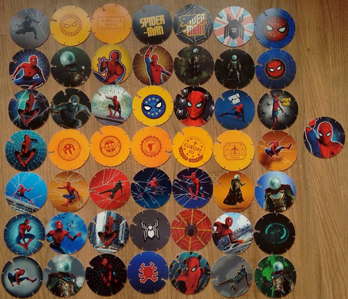 Spider Man - Coleção Completa C/ 50 Tazos Formato Mega. | Parcelamento sem  juros