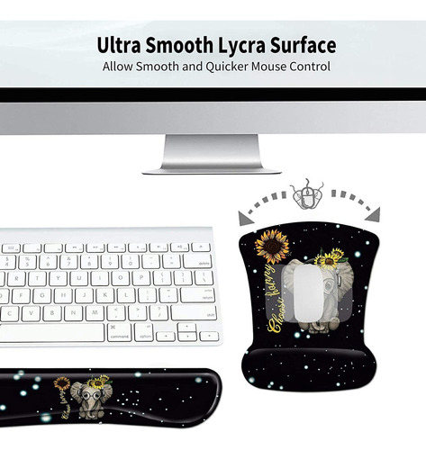 Keyboard Wrist Rest And Mouse Wrist Rest Pad Set,rossy Smoot
