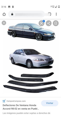 Deflectores Honda Accord 98-02 