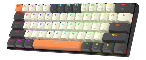 Redragon K644 Se 65% Teclado Juegos Rgb Con Cable, Teclado Y