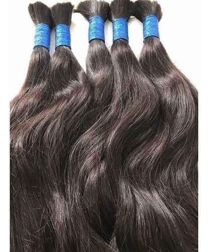 Cabelo 100% Humano 75/80cm 100gramas Levemente Ondulado