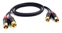 Comprar Cabo Audio Profissional 2 Rca Macho 2 Rca Macho 1 Metro